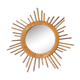 Vintage rattan sun mirror 36cm