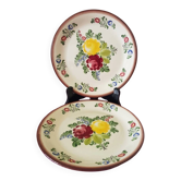 Pair of flat plates, Keller Keramik