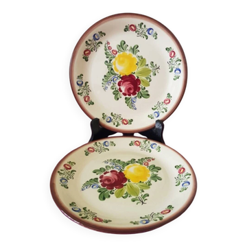 Pair of flat plates, Keller Keramik