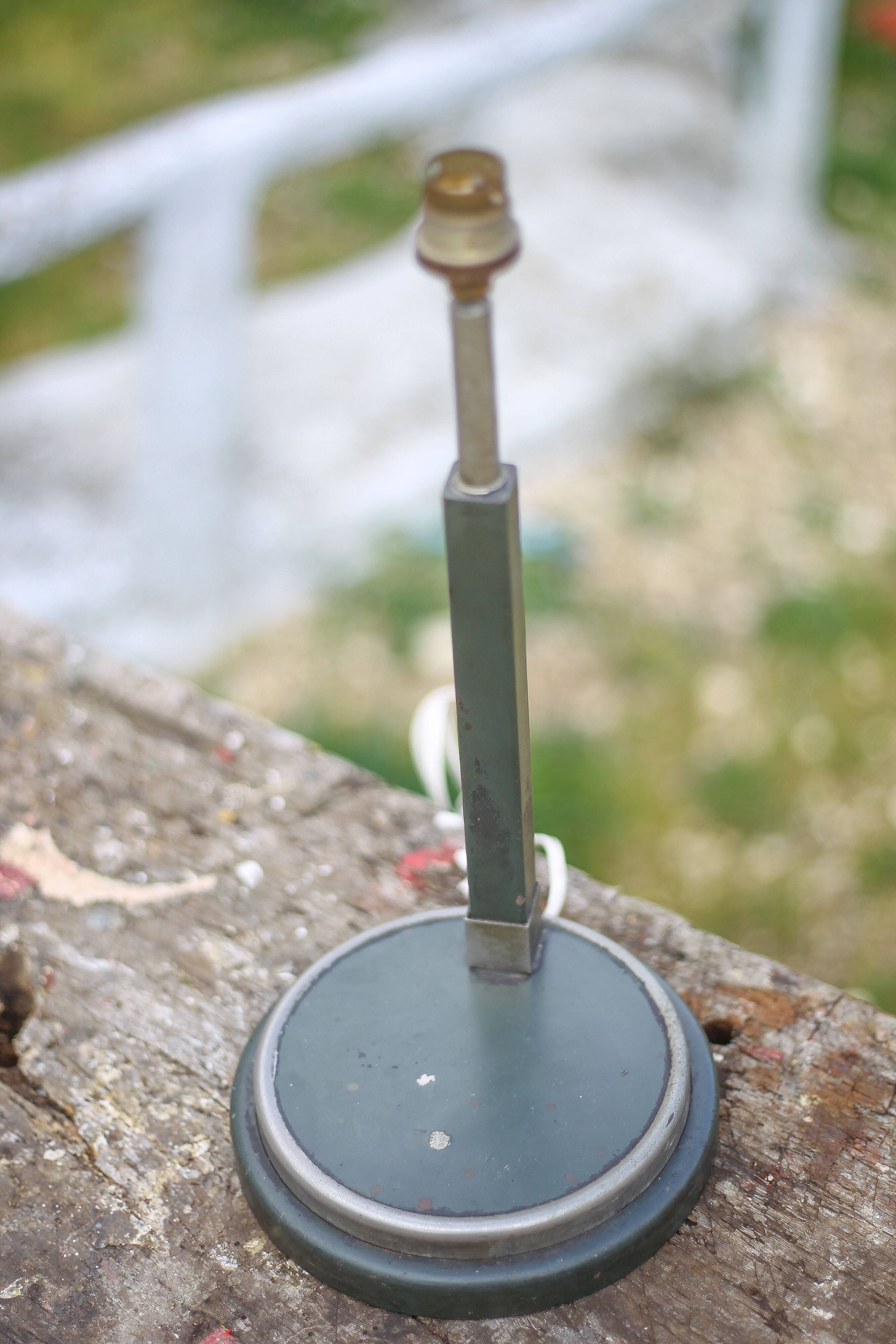 Vintage lamp, industrial metal bedside lamp, table lamp