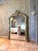 19th-century gilded antique pediment mirror