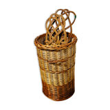 Large round wicker basket