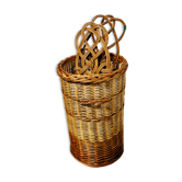 Panier rond en osier