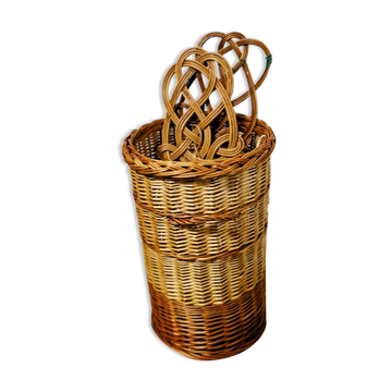 Panier rond en osier