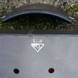 Paire de chaises OEM Strafor 1960 skaï métal chromé