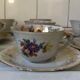 8 coffee cups in 60s floral porcelain