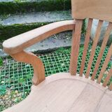 Fauteuil de bureau en bois ancien