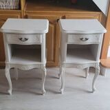 Louis XV style cherry wood bedside table