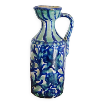 Cruche ancienne espagnole en céramique Fajalauza