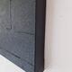 Monochrome black minimalist abstract painting