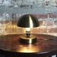 Art Deco-style mushroom lamp in gilded brass
