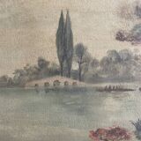 Old painting signed and dated 1930