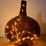 Old amber demijohn