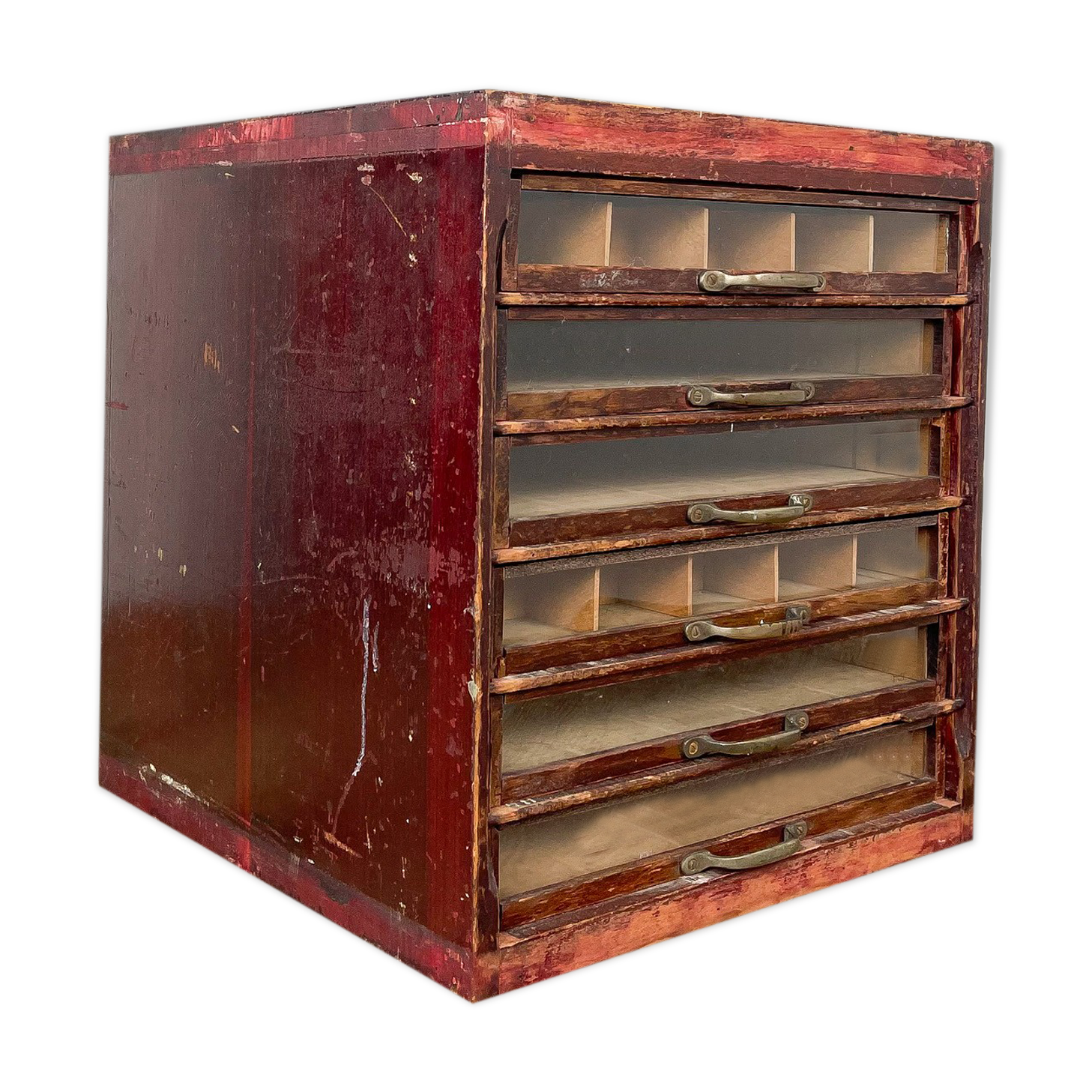 Antique french sewing thread store cabinet Gutermann