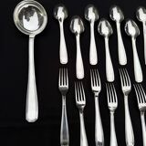 Alfenide 37-piece cutlery set for Christofle Saturne model