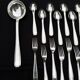 Alfenide 37-piece cutlery set for Christofle Saturne model