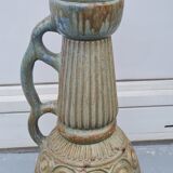 Polychrome enamelled stoneware vase by Dubois - Belgium - art deco