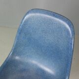 Charles & Ray Eames "La Fonda" Blue Fiberglass Chairs Herman Miller
