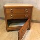 Commode en noyer et marbre