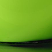 Grand vase bouteille géant en verre doublé vert pomme (66 cm)