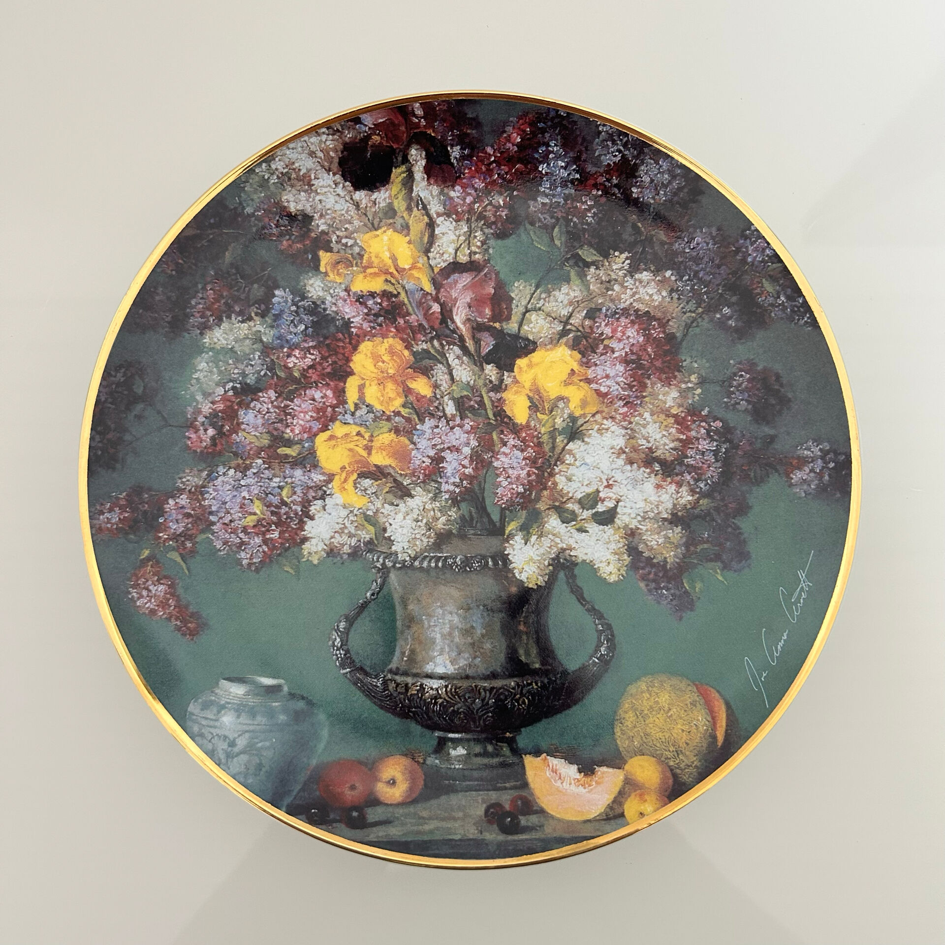 Assiette de collection anglaise signée et numérotée