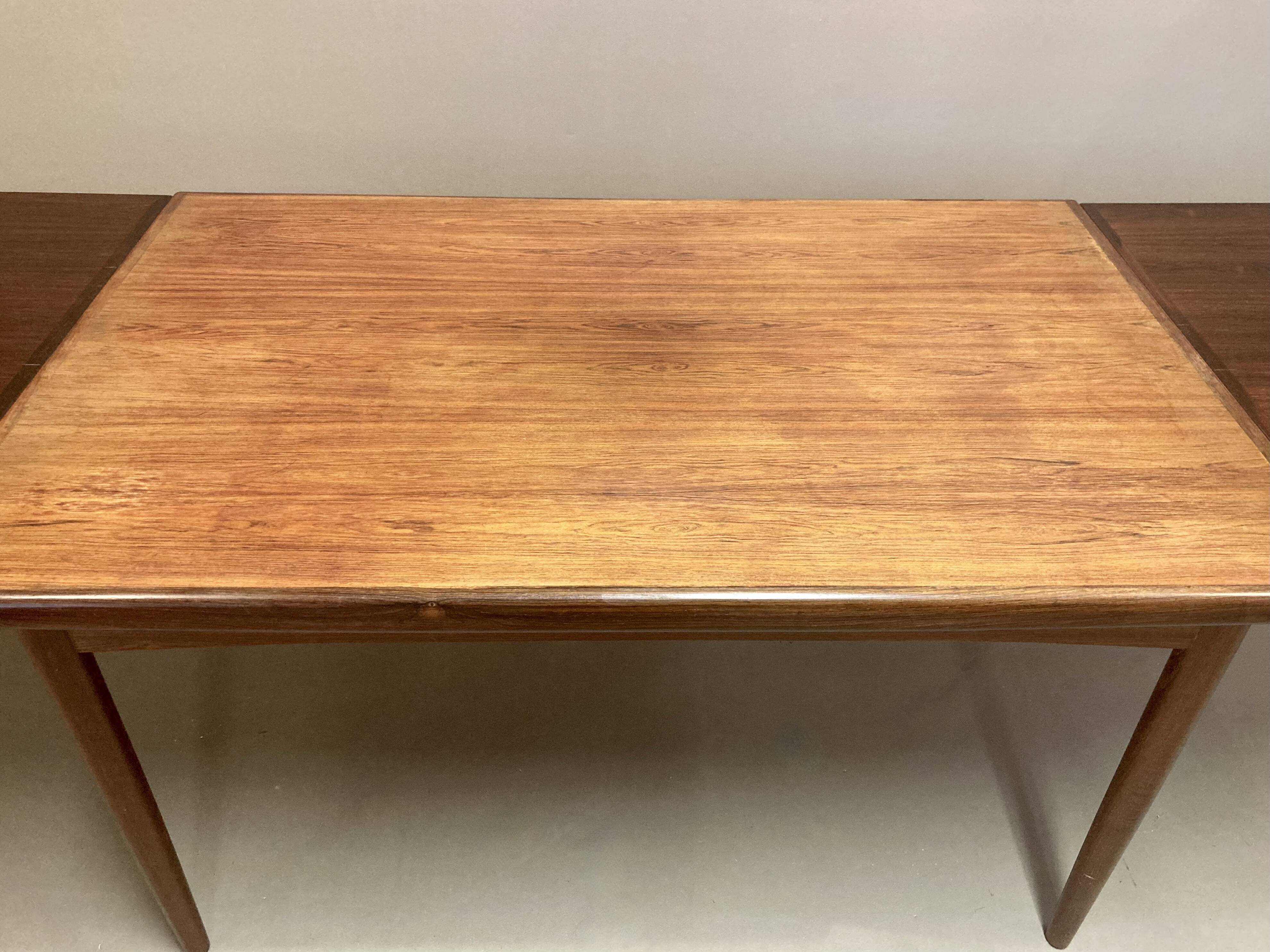 Rosewood extending high table "Scandinavian Design" 1950.