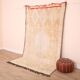 Pale Vintage Moroccan Rug 164 x 277 cm, Berber Handmade Wool Rug Yellow