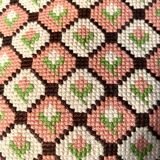 Coussin crochet vintage