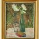 Original vintage still life – vase of flowers