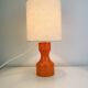 Lampe 70’s opaline orange vintage