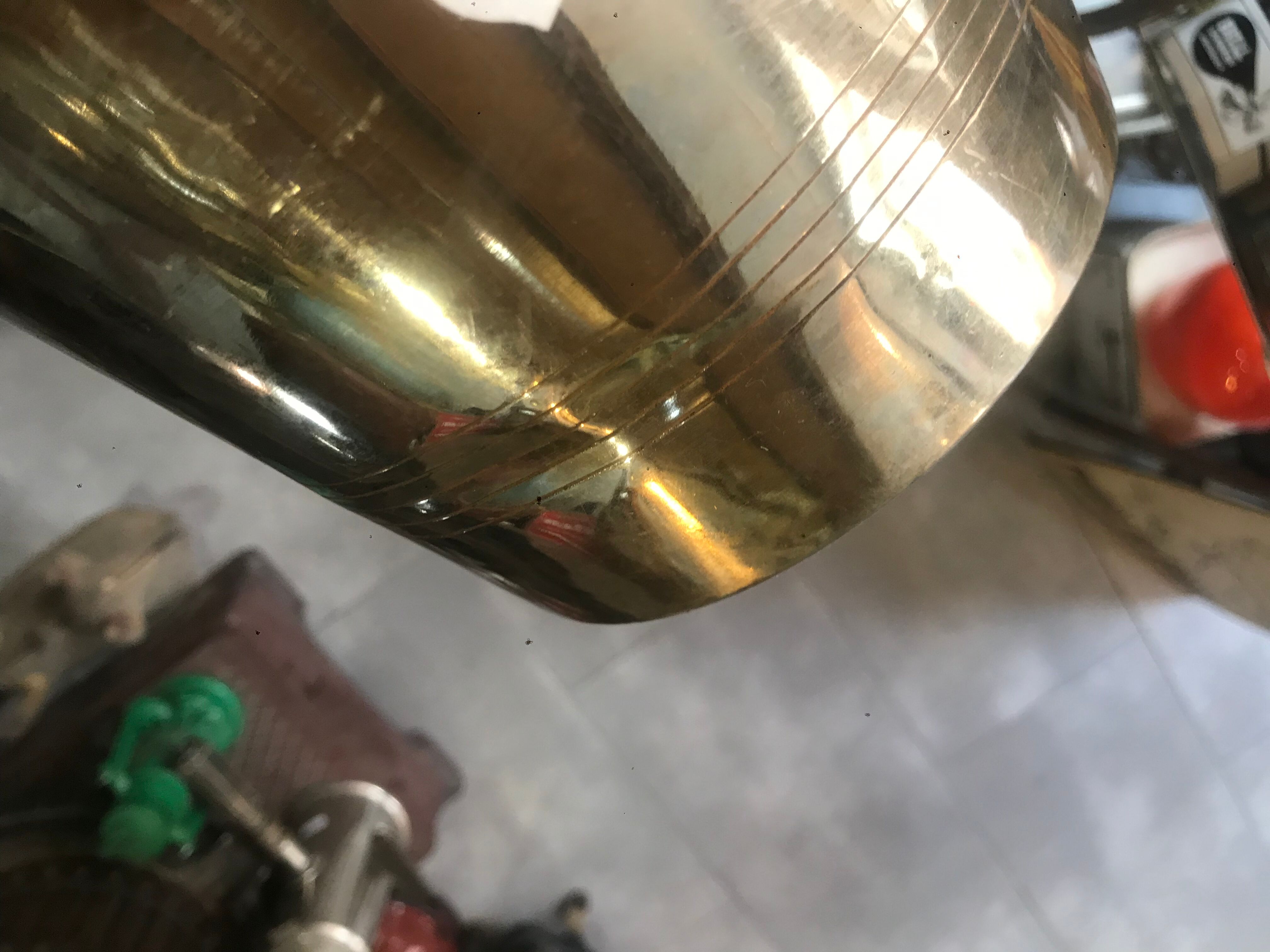 Silver metal champagne bucket