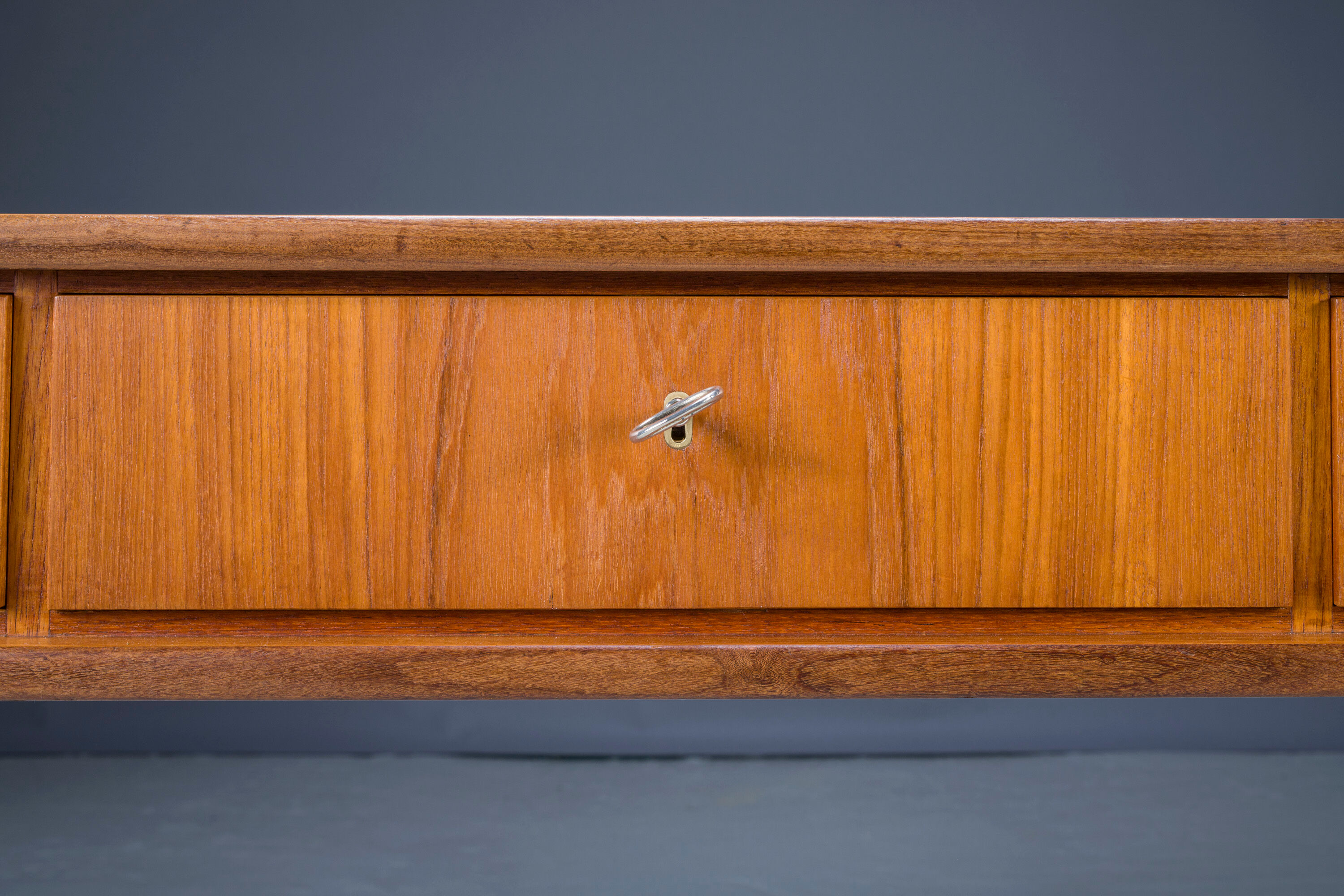 Mid-Century Teak Freestanding Desk from Bartels, 1960s