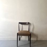 Scandinavian chair in teak & velvet by Niels Otto Moller, Denmark 1950