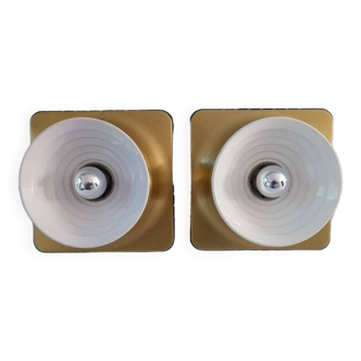 Pair of Italian wall lights from the 70s