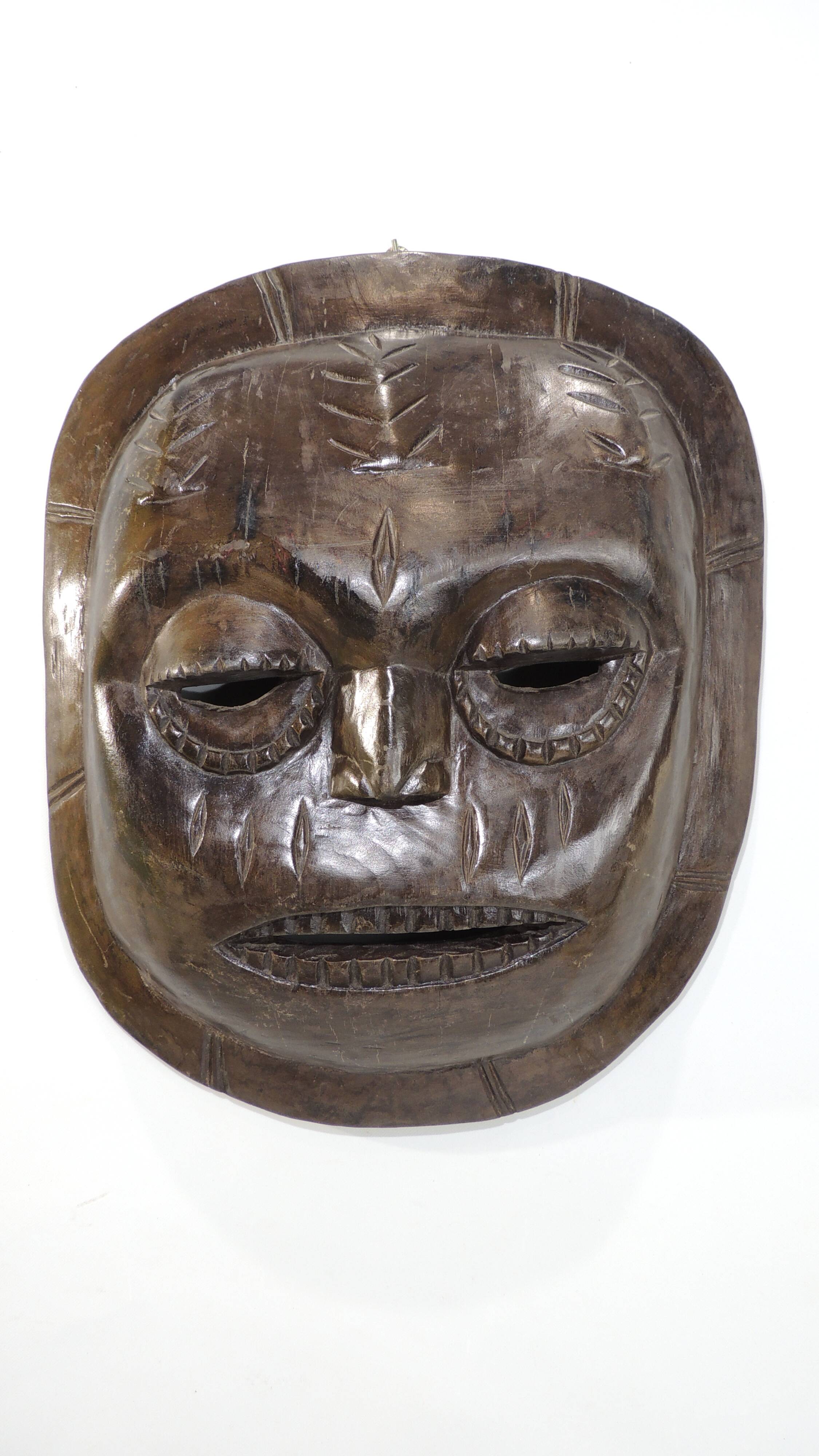 Anthropomorphic face mask/ivory coast/vintage