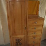 Asymmetrical wardrobe.