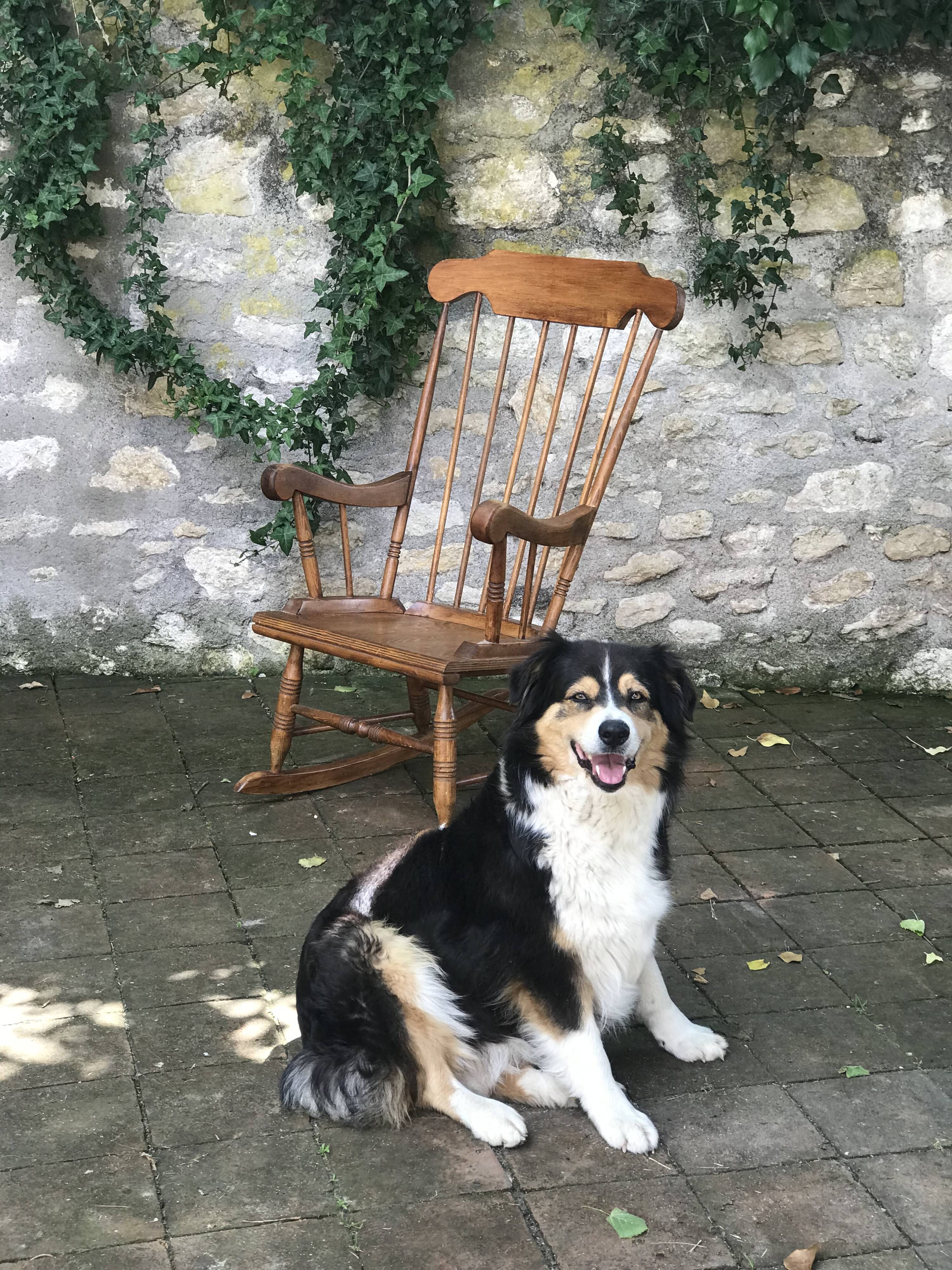 Vintage scandinavian rocking chair
