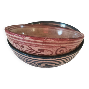 Pair of bowls signed A. Serghini
