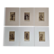 Set of 6 mounted old photographs, 19th century studio portraits