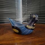 Zweeds design kom in vorm van vogel, Kurt Nilsson voor Jie Gantoft keramiek