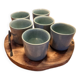 Lot de 6 mugs en grès