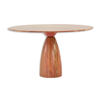 ‘Finale’ dining table in Persian travertine by Peter Draenert for Draenert, Germany 1970’s.