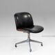 First Edition "Parioli"  Leather Office Chair by Ennio Fazioli for MIM Roma