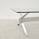Chrome and glass coffee table, 1970