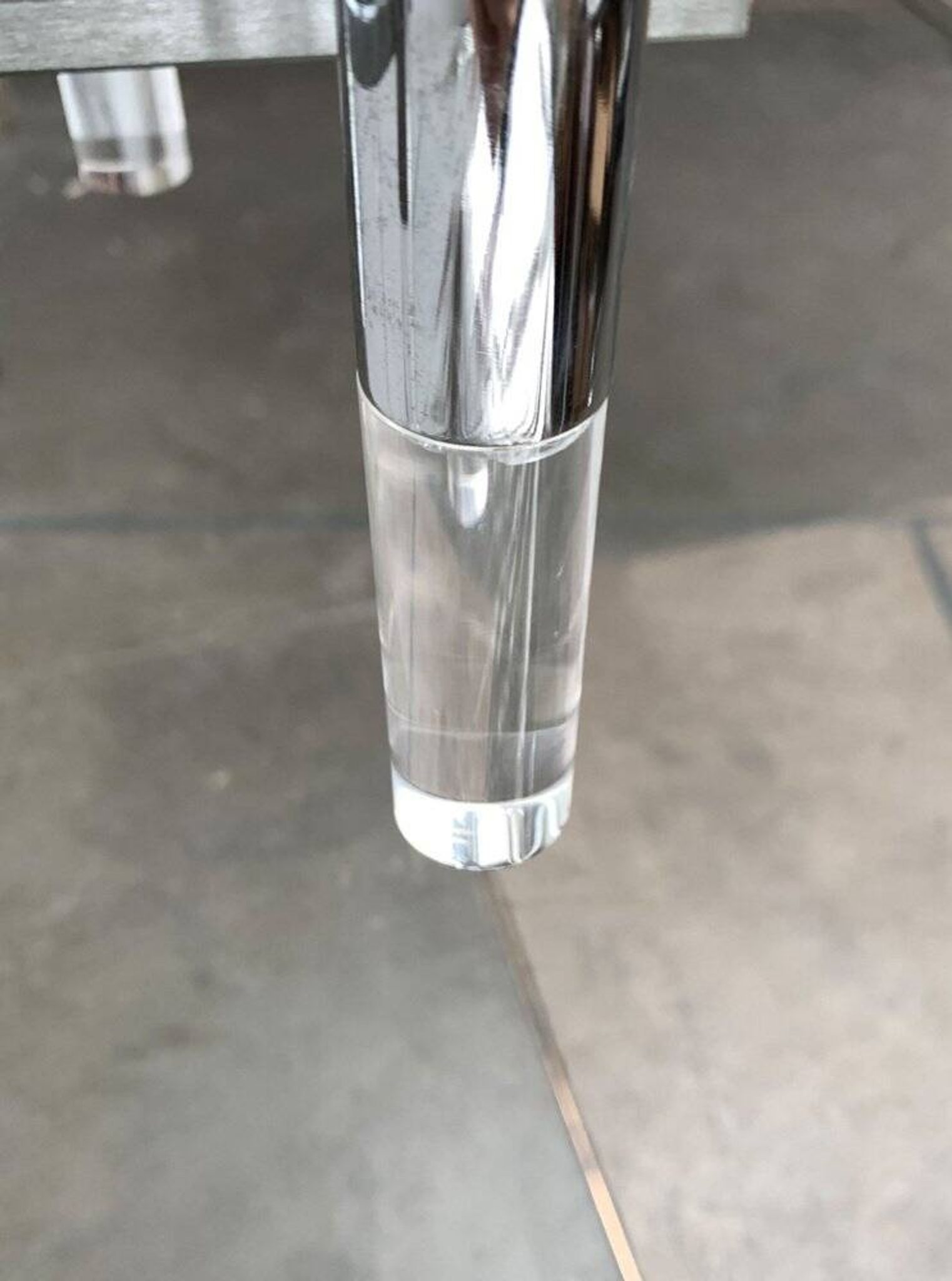 Italian chrome and acrylic chandelier from the space age mid-century by Gaetano Sciolari, 1960s.