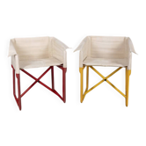 Pair of Vintage Folding Chairs Model 4820 by Masayuki Matsukaze for Kartell
