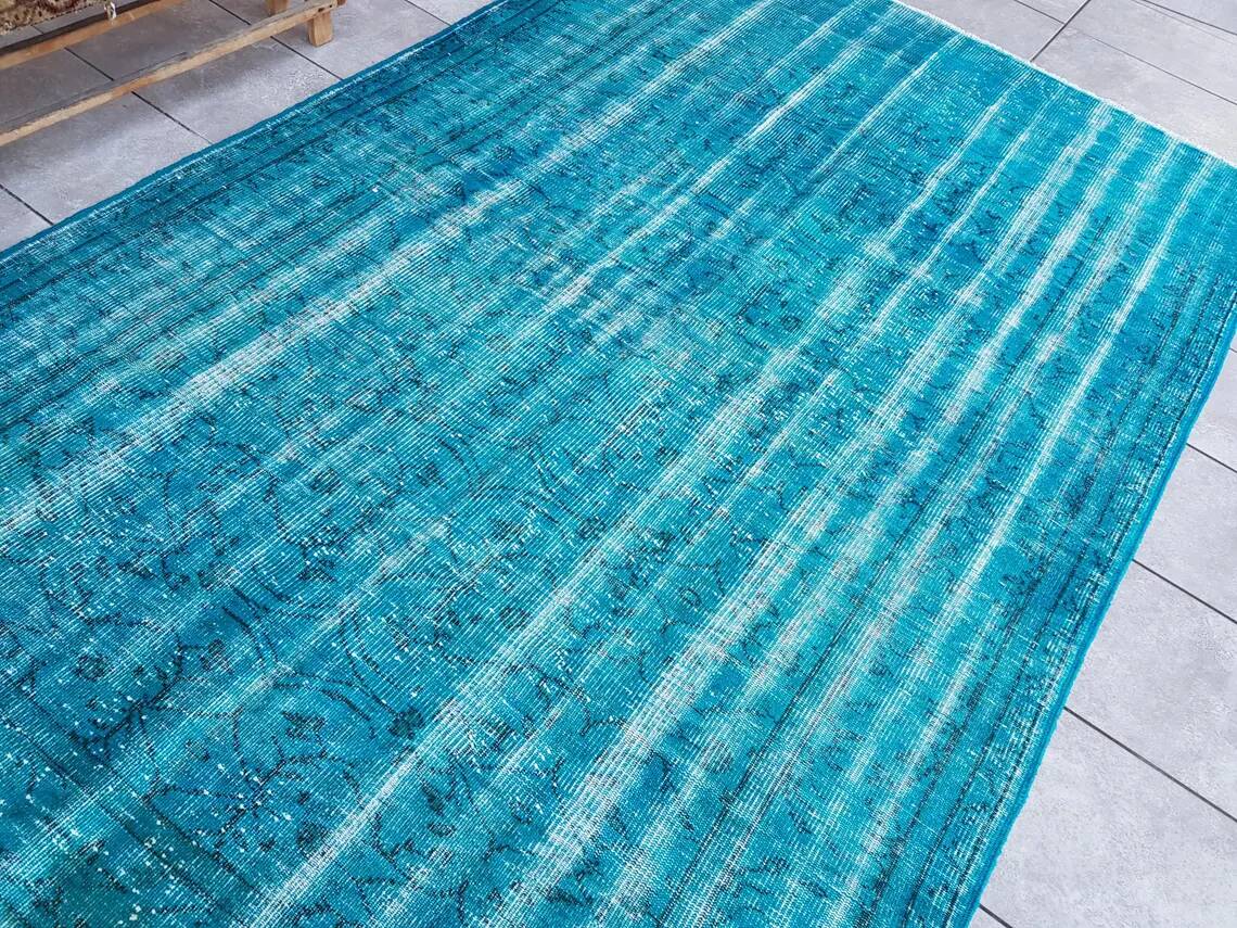 Vintage Turkish Floral Rug skuv675