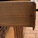 Louis XV style curved sideboard in walnut and elm