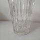 Chiseled glass vase