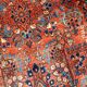 Handmade antique Persian Sarouk rug 3.4' x 5.3' (103cm x 161cm) 1920s - 1B697